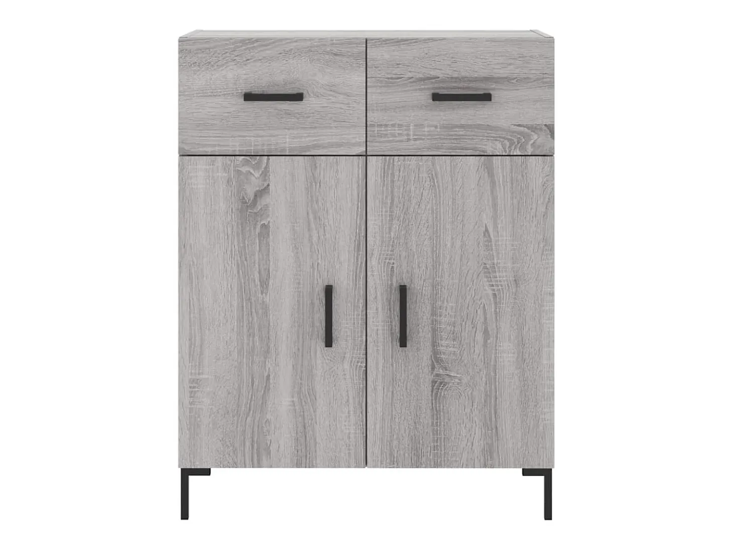 Aparador Sonoma gris 69,5x34x90 cm madera de ingeniería