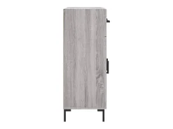 Aparador Sonoma gris 69,5x34x90 cm madera de ingeniería