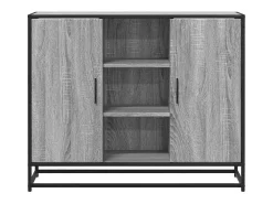 Aparador Sonoma gris 92x35x76 cm madera de ingeniería