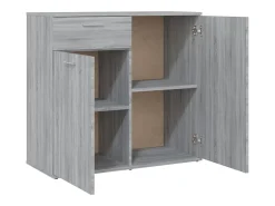 Aparador Sonoma gris 80x36x75 cm Madera de ingeniería