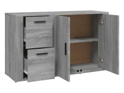 Aparador Sonoma Gris 100x33x59,5 cm Madera de Ingeniería