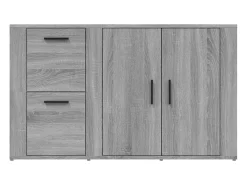 Aparador Sonoma Gris 100x33x59,5 cm Madera de Ingeniería