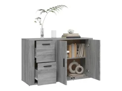 Aparador Sonoma Gris 100x33x59,5 cm Madera de Ingeniería