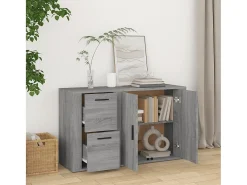 Aparador Sonoma Gris 100x33x59,5 cm Madera de Ingeniería