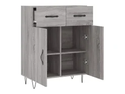 Aparador Sonoma gris 69,5x34x90 cm madera de ingeniería