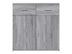 Aparador Sonoma gris 79x38x80 cm madera de ingeniería