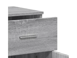 Aparador Sonoma gris 79x38x80 cm madera de ingeniería