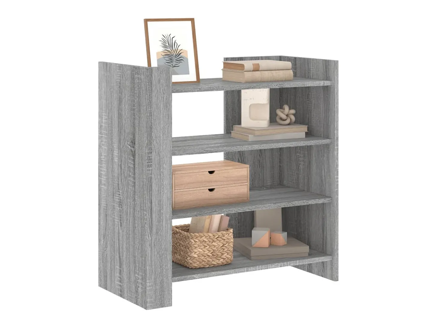 Aparador Sonoma gris 73,5x35x75 cm madera de ingeniería