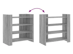 Aparador Sonoma gris 73,5x35x75 cm madera de ingeniería