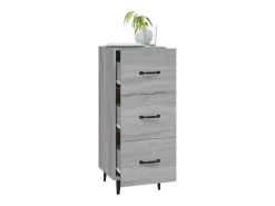 Aparador Sonoma gris 34,5x34x90 cm Madera de ingeniería