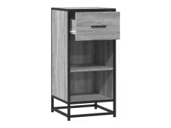 Aparador Sonoma gris 35,5x35x76 cm madera contrachapada y metal