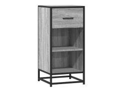 Aparador Sonoma gris 35,5x35x76 cm madera contrachapada y metal