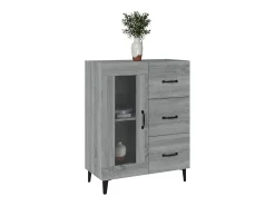 Aparador Sonoma gris 69,5x34x90 cm madera de ingeniería