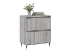 Aparador Sonoma gris 60x35x70 cm Madera de ingeniería