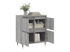 Aparador Sonoma gris 60x35x70 cm Madera de ingeniería
