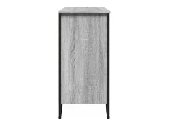 Aparador Sonoma gris 101x35,5x74,5 cm madera de ingeniería