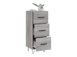 Aparador Sonoma gris 34,5x34x90 cm Madera de ingeniería