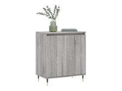 Aparador Sonoma gris 60x35x70 cm Madera de ingeniería