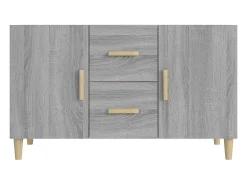 Aparador Sonoma gris 100x36x60 cm madera de ingeniería