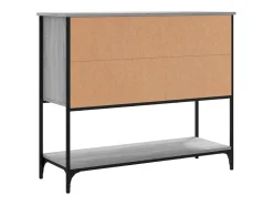 Aparador Sonoma gris 100x36x85 cm madera de ingeniería
