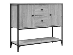Aparador Sonoma gris 100x36x85 cm madera de ingeniería