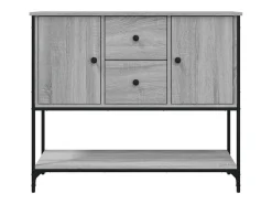 Aparador Sonoma gris 100x36x85 cm madera de ingeniería