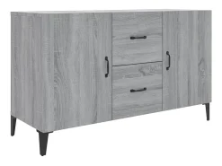 Aparador Sonoma gris 100x36x60 cm madera de ingeniería