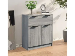 Aparador Sonoma gris 60x30x70 cm Madera de ingeniería