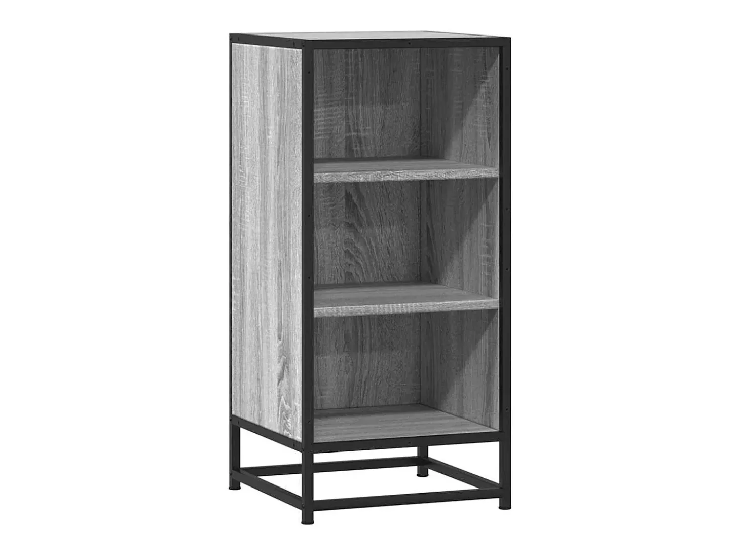 Aparador Sonoma gris 35,5x35x76 cm madera contrachapada y metal