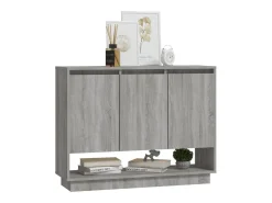 Aparador Sonoma gris 97x31x75 cm Madera de ingeniería