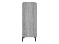 Aparador Sonoma gris 69,5x34x90 cm madera de ingeniería