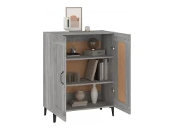 Aparador Sonoma gris 69,5x34x90 cm madera de ingeniería