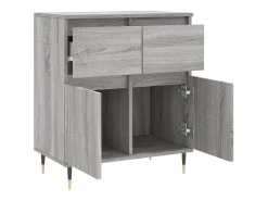 Aparador Sonoma gris 60x35x70 cm Madera de ingeniería