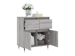 Aparador Sonoma gris 60x35x70 cm Madera de ingeniería