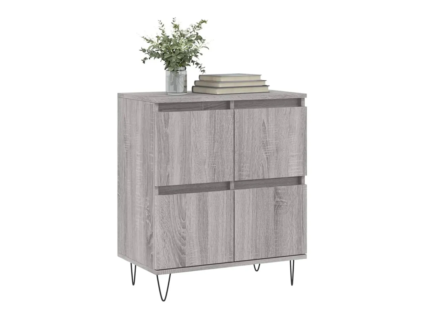 Aparador Sonoma gris 60x35x70 cm Madera de ingeniería