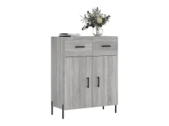Aparador Sonoma gris 69,5x34x90 cm madera de ingeniería