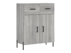 Aparador Sonoma gris 69,5x34x90 cm madera de ingeniería