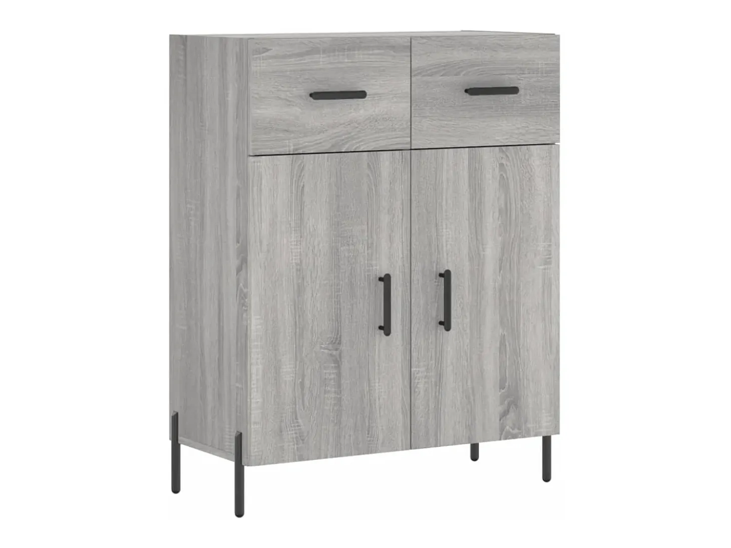 Aparador Sonoma gris 69,5x34x90 cm madera de ingeniería