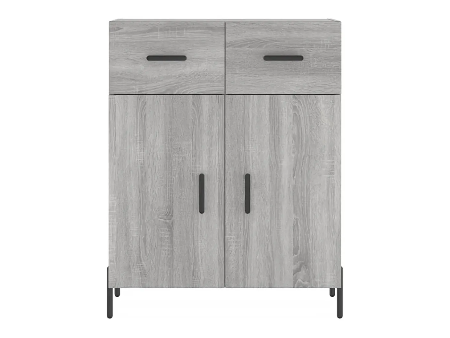 Aparador Sonoma gris 69,5x34x90 cm madera de ingeniería