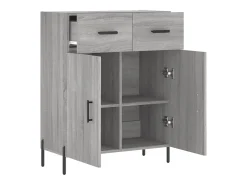 Aparador Sonoma gris 69,5x34x90 cm madera de ingeniería