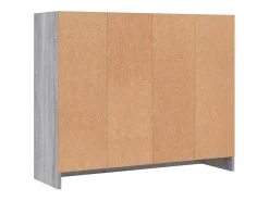 Aparador Sonoma gris 91x28x75 cm madera de ingeniería