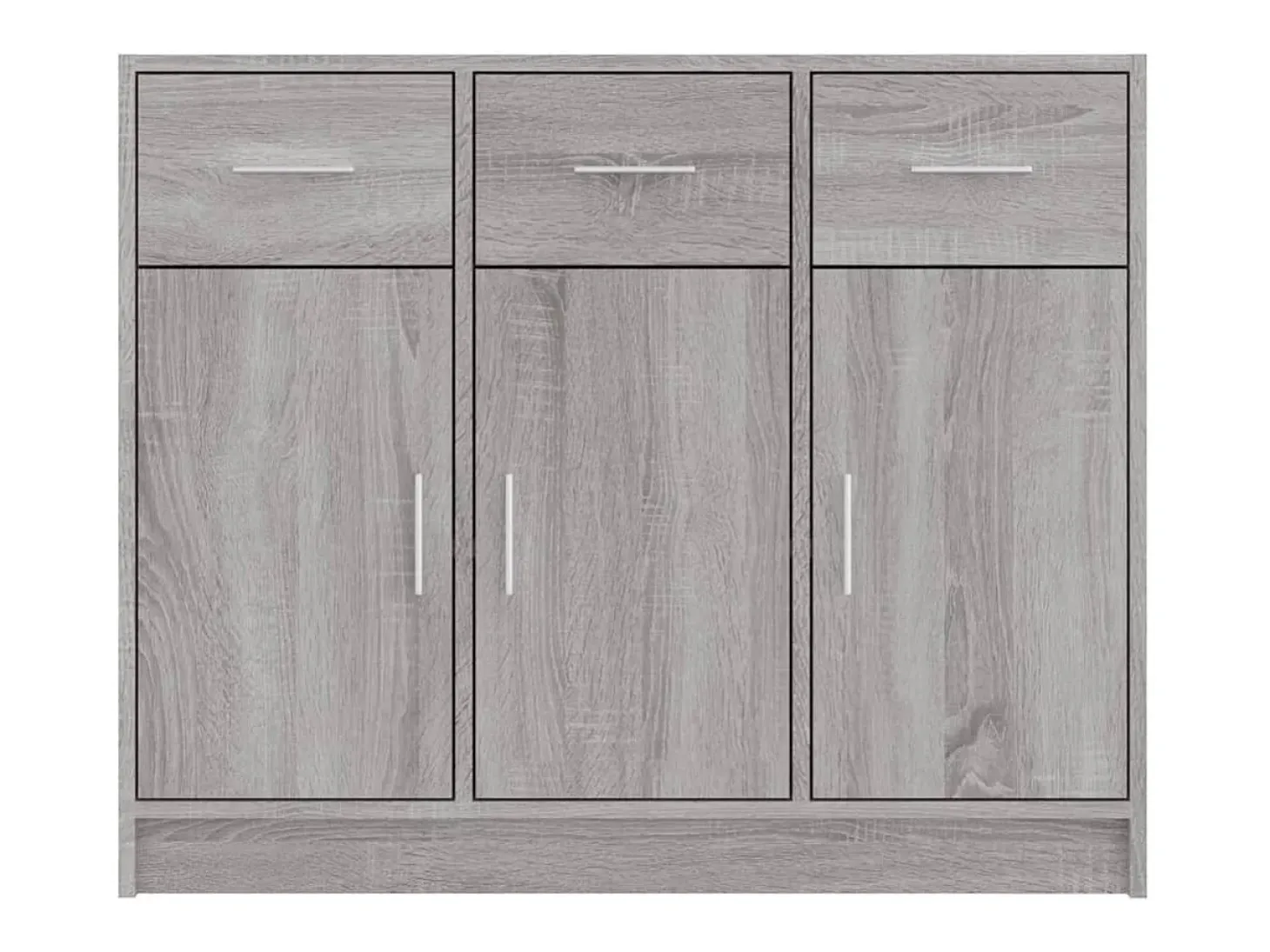 Aparador Sonoma gris 91x28x75 cm madera de ingeniería