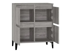 Aparador Sonoma gris 60x35x70 cm Madera de ingeniería