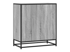Aparador Sonoma gris 68x35x76 cm madera contrachapada y metal