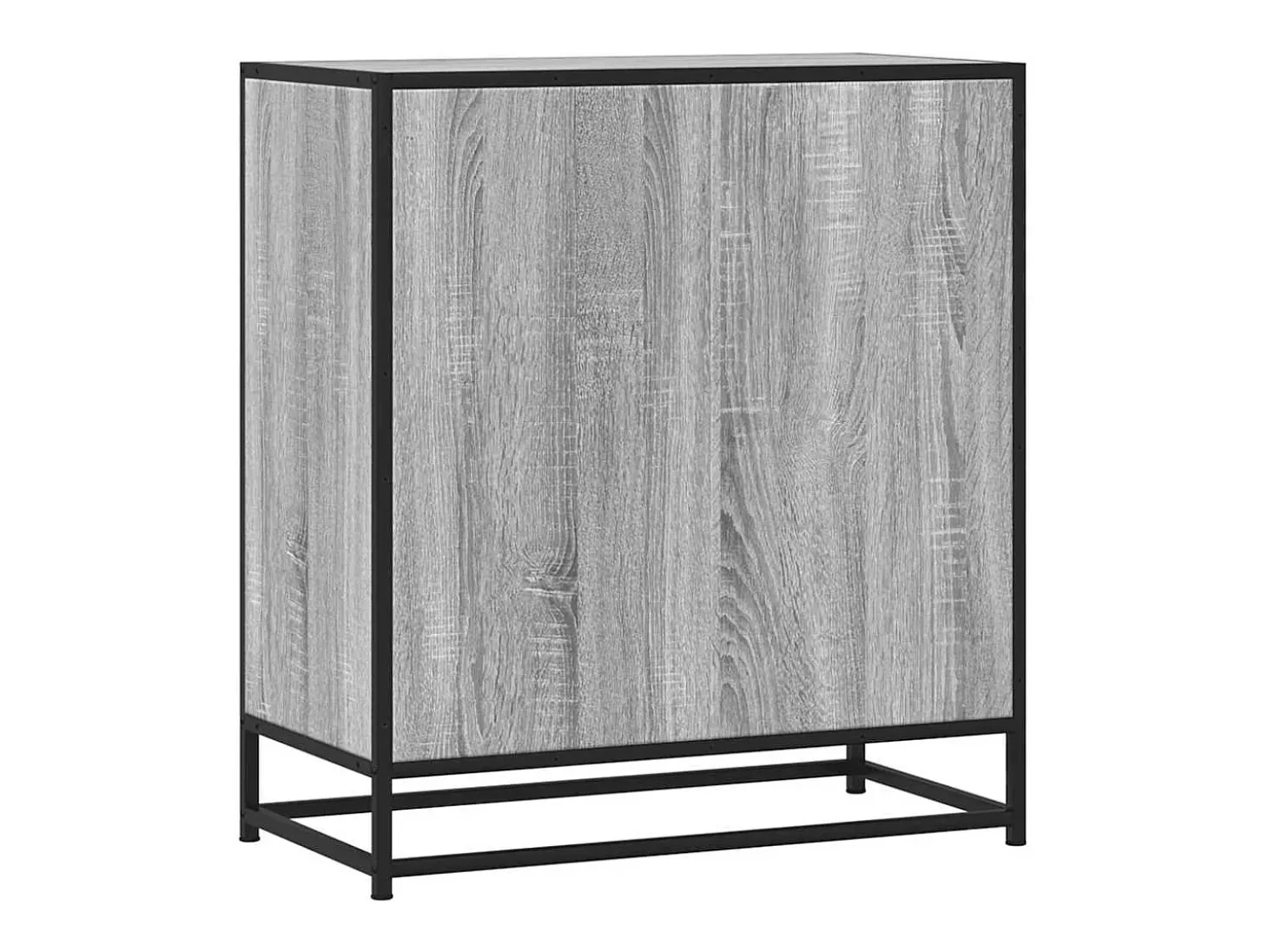 Aparador Sonoma gris 68x35x76 cm madera contrachapada y metal
