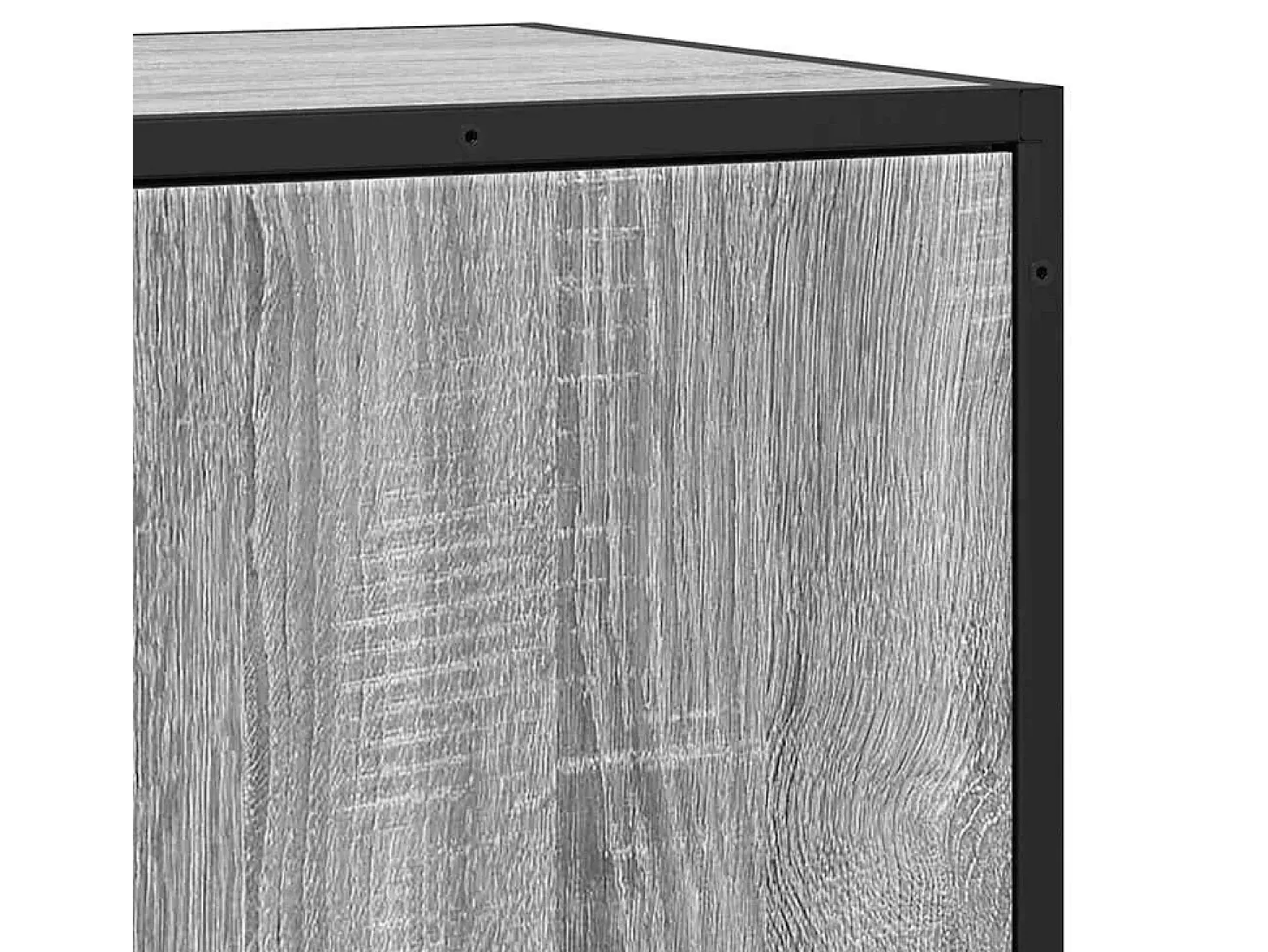 Aparador Sonoma gris 68x35x76 cm madera contrachapada y metal