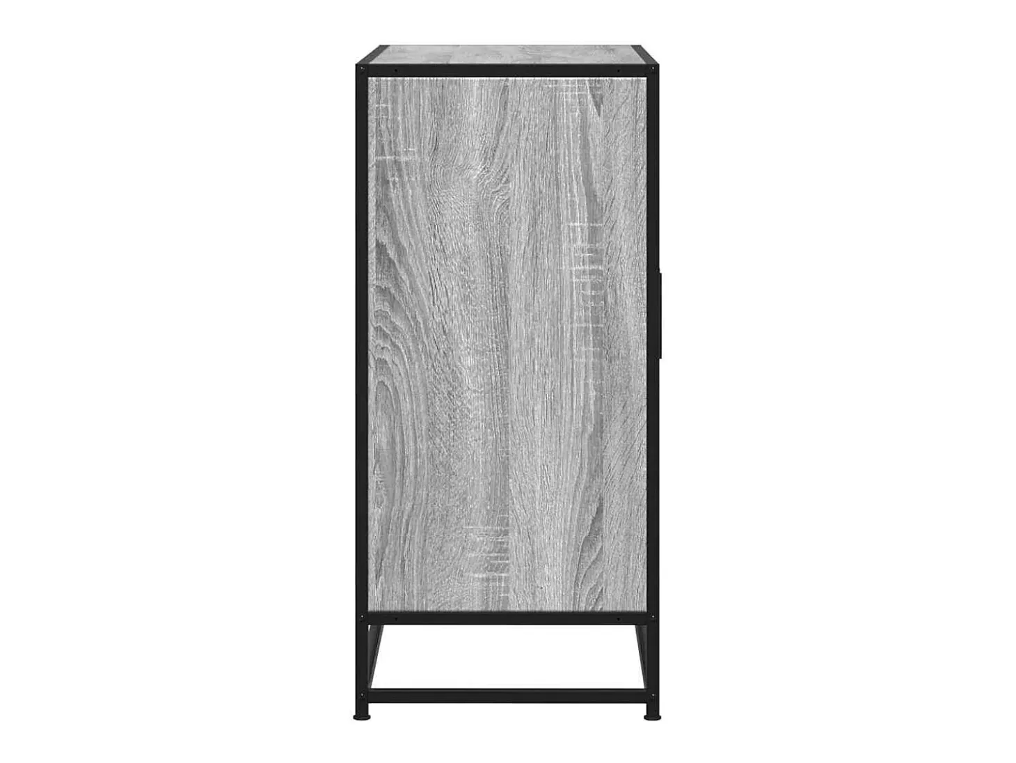Aparador Sonoma gris 68x35x76 cm madera contrachapada y metal