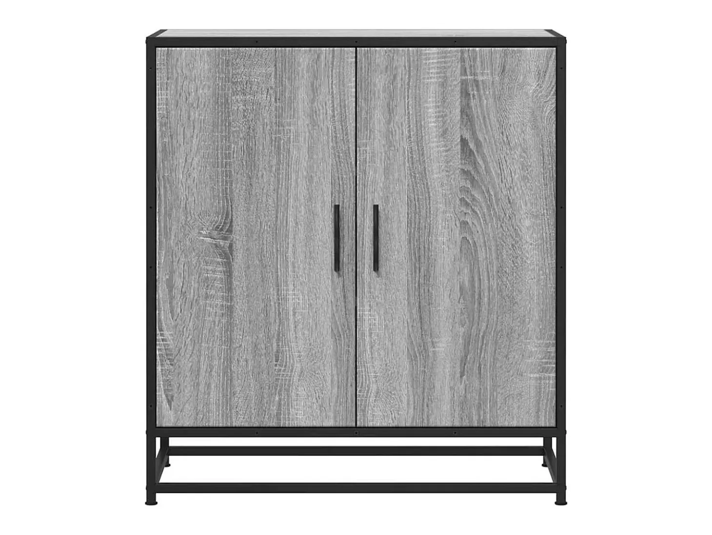 Aparador Sonoma gris 68x35x76 cm madera contrachapada y metal