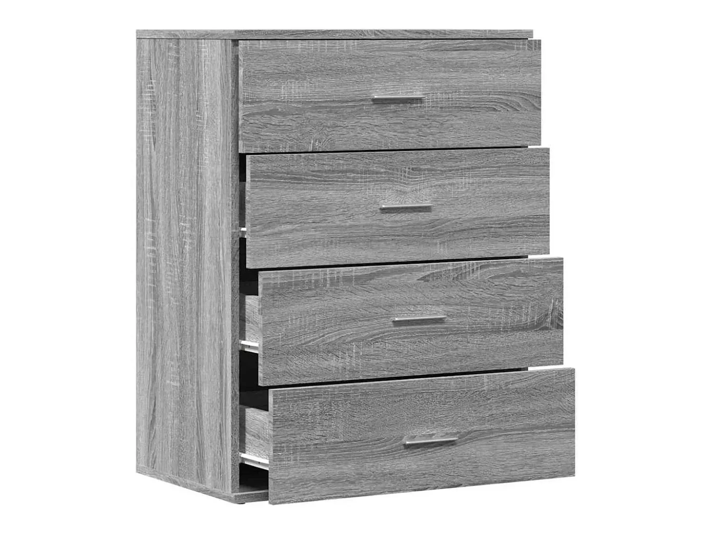 Aparador Sonoma gris 60x39x80 cm madera de ingeniería