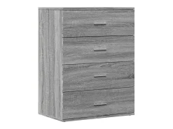 Aparador Sonoma gris 60x39x80 cm madera de ingeniería